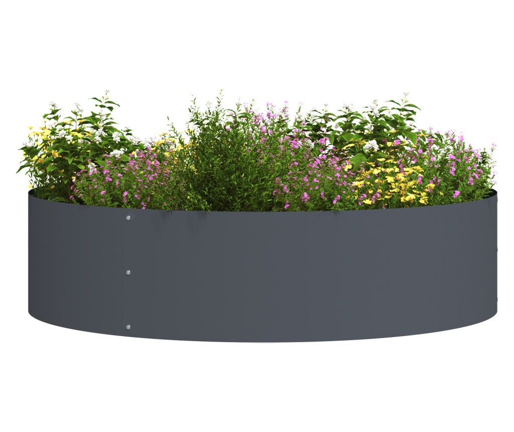 vidaXL Ghivece Antracit Antracit Plastic Mare Ghivece din plastic