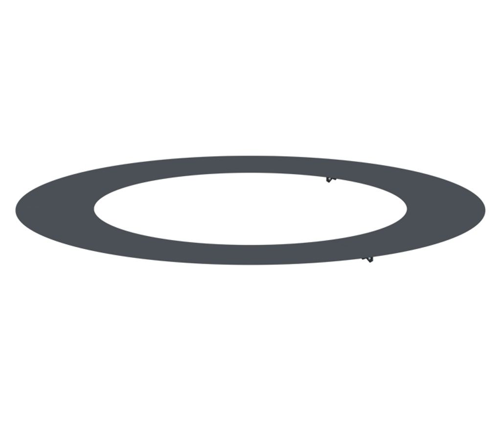 vidaXL Ghiveci Antracit Antracit Metal Mare Ghiveci Rotund