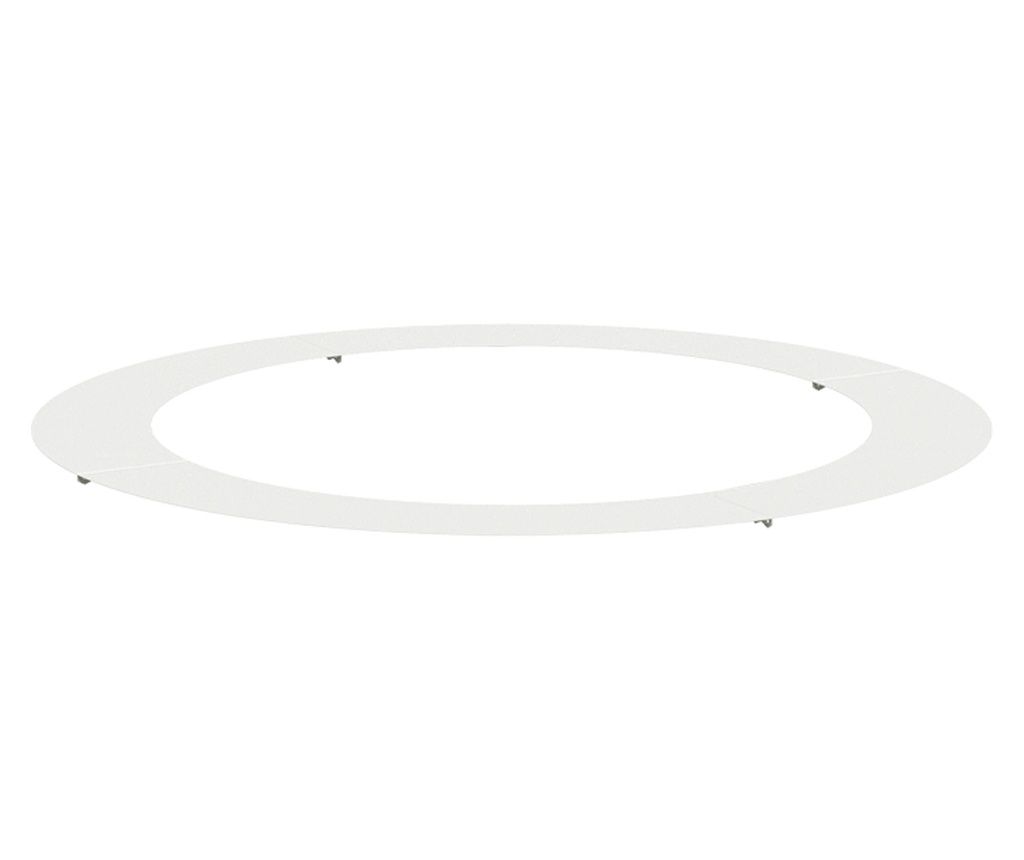 vidaXL Ghivece Albe Alb Plastic Mare Ghiveci Alb Rotund Minimalist