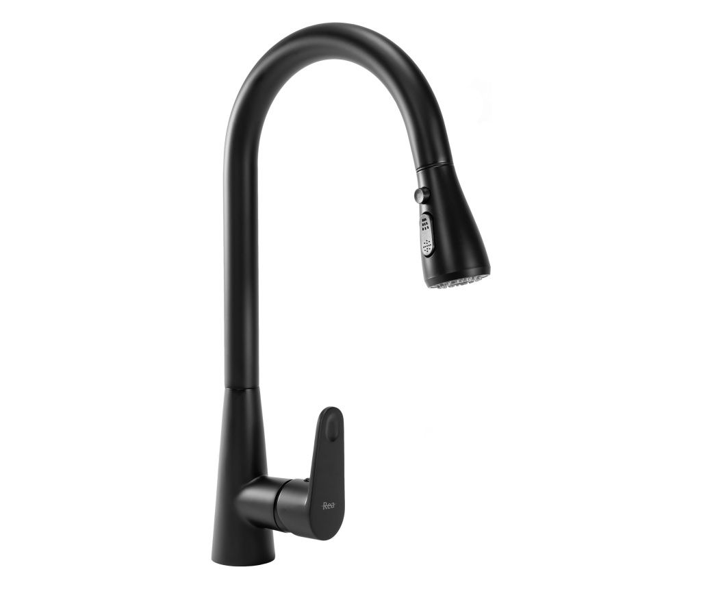 Konyhai csaptelep Rea Mild Fekete - 25X29X43CM