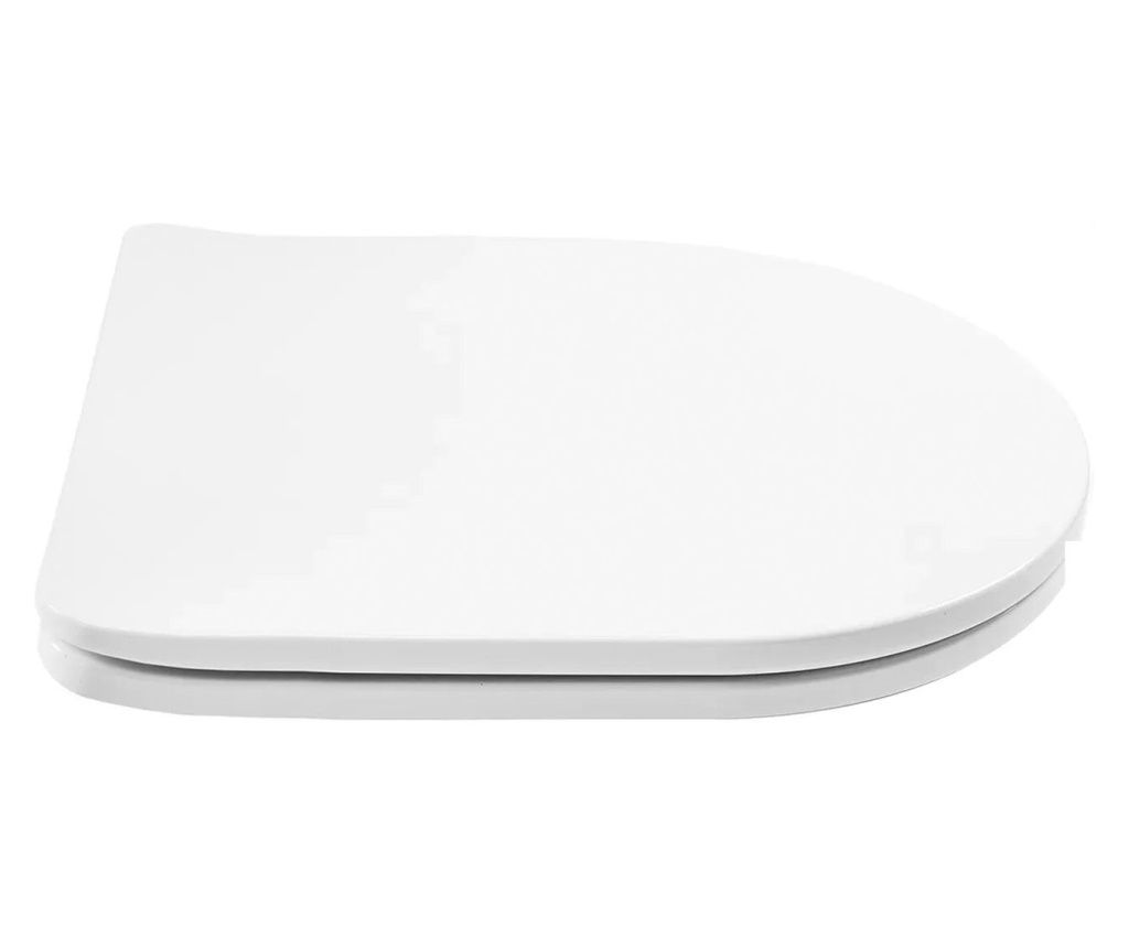 Straniščna Školjka Rea Uf Duroplast Flat White Carlo Carter Bela - 42,5X36X4,3CM