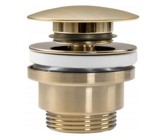 univerzális leeresztő szelep click-clack rendszerrel Rea Klik-Klak Kefés arany - 6,4X6,4X13CM