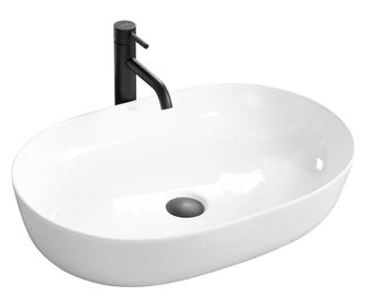 Nablatni Umivaonik Rea Cleo 61 Ovalni Bijela - 60,5X41X14CM