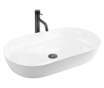 Nablatni Umivaonik Rea Cleo 71 Ovalni Bijela - 70X39,5X13CM