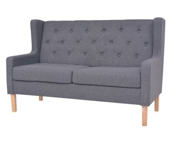 2-sedežni kavč, blago, siv