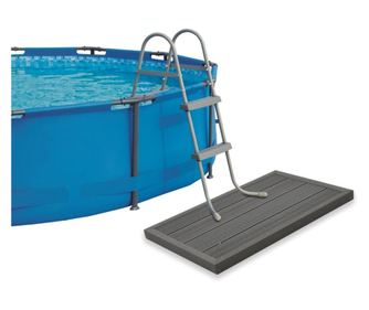 Podni element za solarni tuš ili ljestve za bazen, WPC