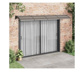 Στέγαστρο Πόρτας, Μαύρο, 350x100 εκ., Πολυκαρβονικό