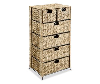 Ντουλάπι αποθήκευσης με 6 καλάθια, 47x37x100 εκ., Υάκινθος του νερού