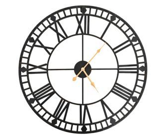 Vintage zidni sat, kvarcni, metalni mehanizam, 60 cm, XXL