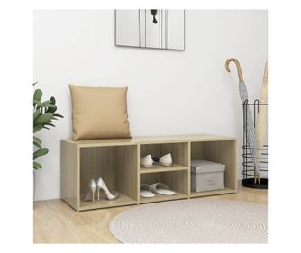 Banka za shranjevanje čevljev, sonomaski hrast, 105x35x35 cm, MDF