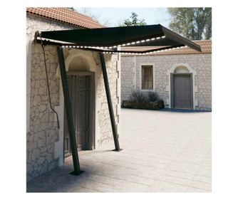 Manulisan behzhat LED-es tet, antracit, 3x2,5 m