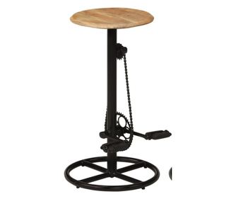 Scaune de bar, 2 buc., lemn masiv de mango