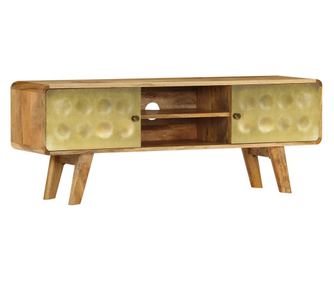 TV komoda, 120 x 30 x 45 cm, masivno drvo manga