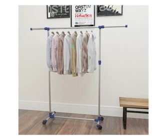 llthat ruhallvny, ezst, 165x44x150 cm, rozsdamentes acl