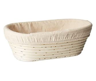 Rattan tsztakeleszt kosr, ovlis, 32 x 17 x 8 cm