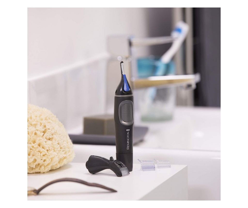 Тример за детайли Remington NE3870 NANOSeries Lithium, 2 глави, Закръглен връх, Водоустойчив, Черен/син - 2