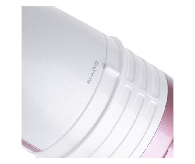 Четка за сушене и стилизиране 5в1 Adler AD 2027, 1200 W, 2 температури, Керамично покритие, Аксесоари, Бял/розов