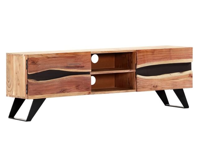 TV komoda, 140x30x45 cm, masivno drvo akacije