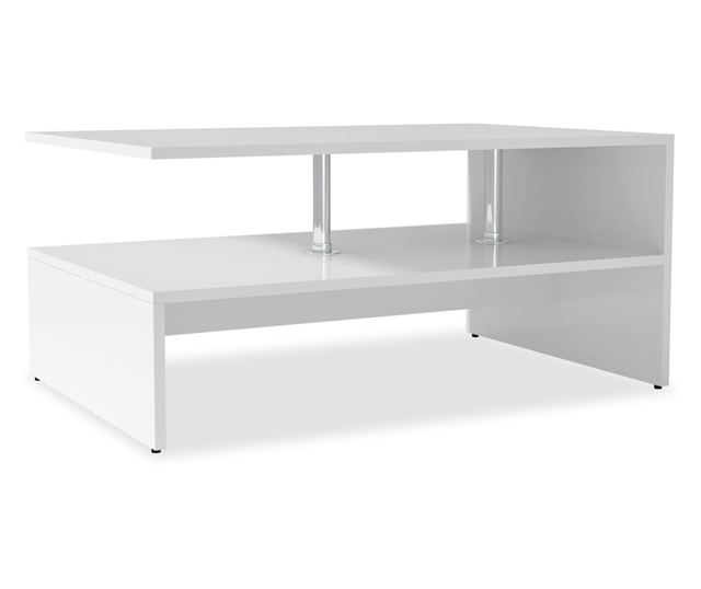 Stolić za kavu, iverica, 90 x 59 x 42 cm, bijela