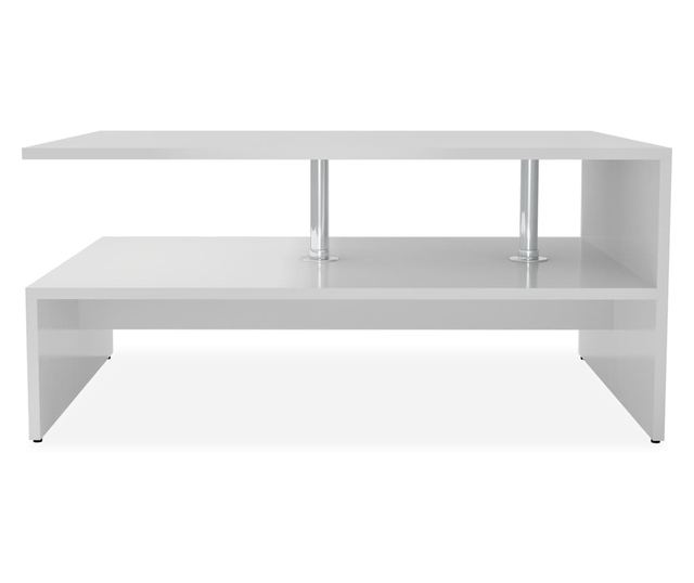 Stolić za kavu, iverica, 90 x 59 x 42 cm, bijela