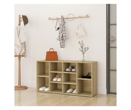 Klupe za cipele, sonoma hrast, 103x30x54,5 cm, iverica