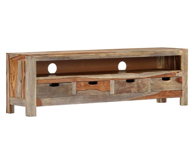 TV komoda, 130 x 30 x 40 cm, masivno drvo sheesham