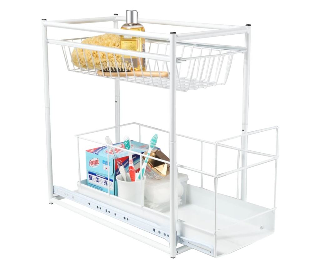 HI Dvostruka ladica za pohranu, bijela - 3