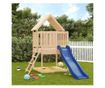 Hřiště se skluzavkou a žebříkem, masivní borové dřevo thumbnail 1