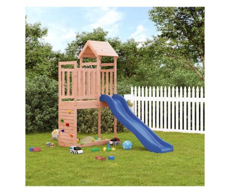 Hřiště, skluzavka, lezecká stěna, masivní dřevo Douglas