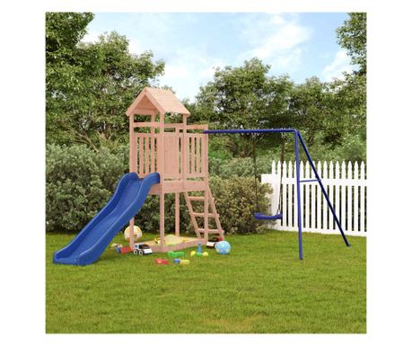 Hřiště s klouzačkou, masivní douglasové dřevo