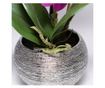 Orhidee artificiala Phalaenopsis mov cu aspect 100% natural in vas ceramic, 30 cm  30 cm thumbnail 3