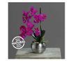 Orhidee artificiala Phalaenopsis mov cu aspect 100% natural in vas ceramic, 30 cm  30 cm thumbnail 4