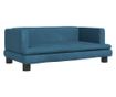 Dječja sofa, plava, 80x45x30 cm, baršun thumbnail 2