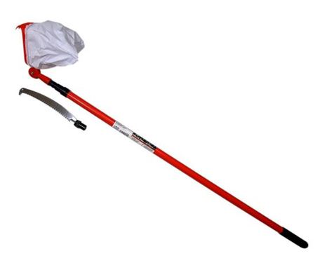 Dispozitiv pentru cules fructeÂ cu fierastrau, mâner telescopic, 3.6 m