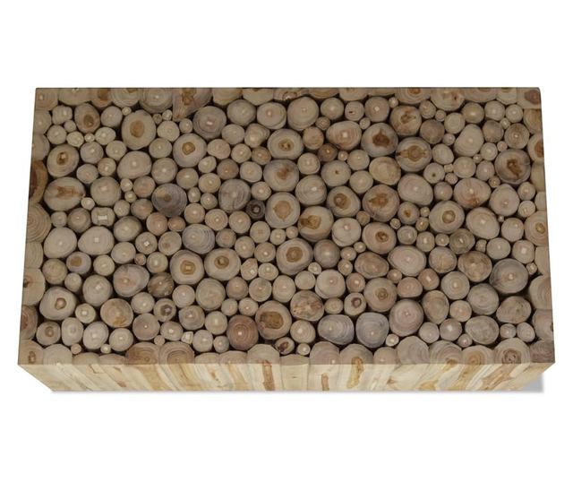 Stolić za kavu, 90x50x30 cm, prirodni tik