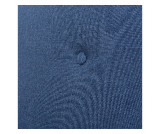 Комплект канапе, 2 части, плат, синьо