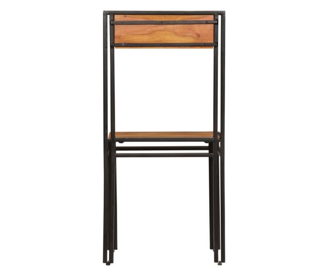 Stolice za blagovaonicu, 2 kom., masivno drvo bagrema