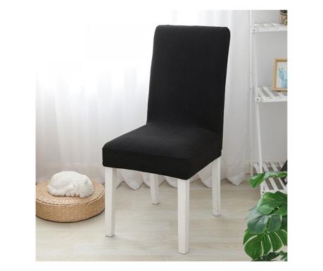 Универсален калъф за класически столове, модел КАТИФЕ, цвят ЧЕРЕН