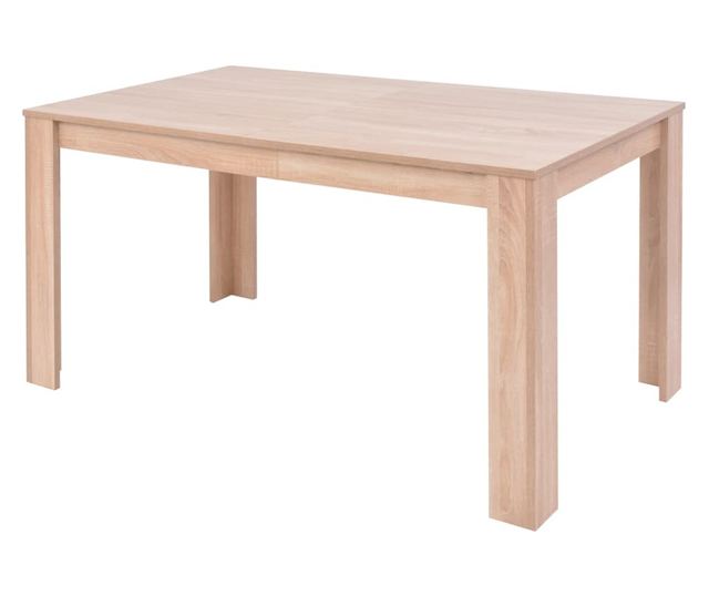 Σετ Τραπεζαρίας 7 Τεμαχίων, Απομίμηση Δέρματος, Δρυς, Κρεμ