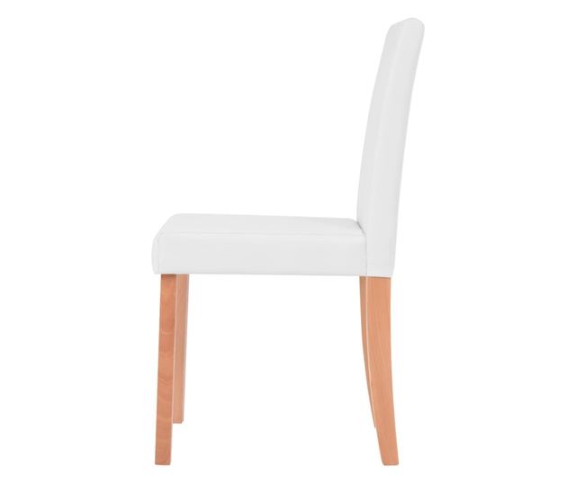 Σετ Τραπεζαρίας 7 Τεμαχίων, Απομίμηση Δέρματος, Δρυς, Κρεμ