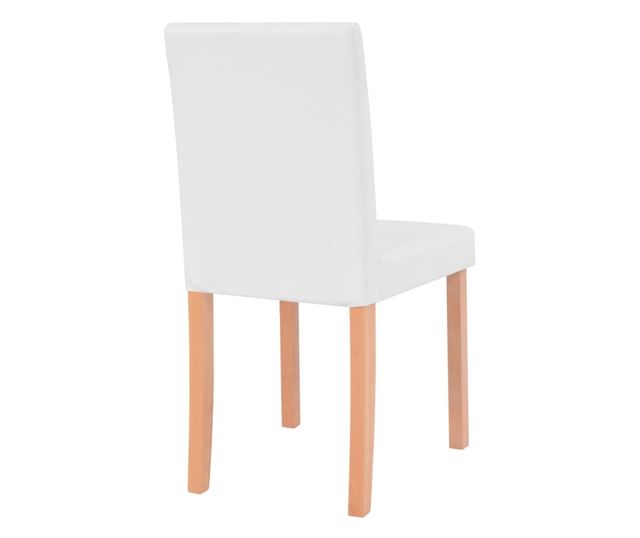 Σετ Τραπεζαρίας 7 Τεμαχίων, Απομίμηση Δέρματος, Δρυς, Κρεμ