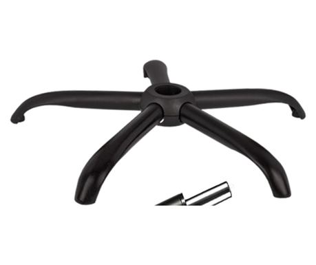 25 x 15 cm méretű, fém kiegyensúlyozott lemezes szett, 64 cm-es talppal, univerzális kerekekkel és gázas dugattyús hengerrel, ir