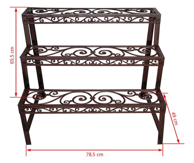 Esschert Design Pravokotna polica BPH33