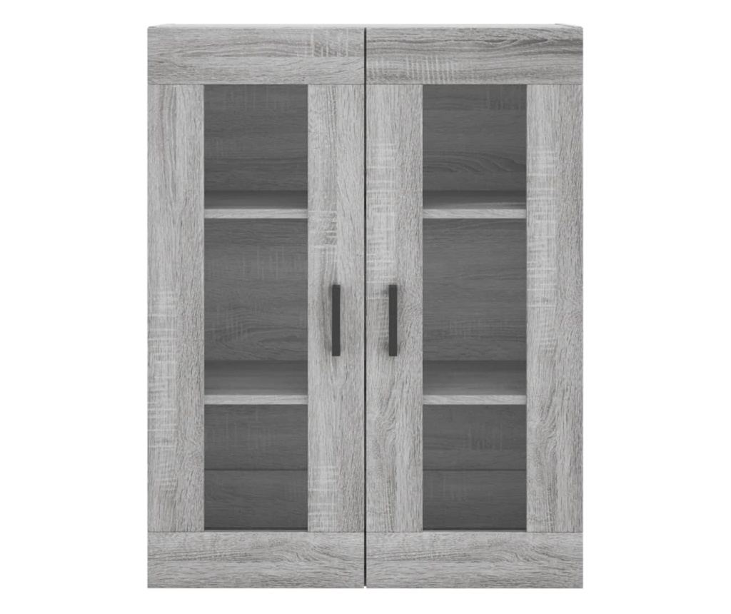 Visoka ormar, siva sonoma, 69,5x34x180 cm, kompozitno drvo - 6