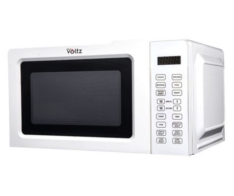 Φούρνος μικροκυμάτων Oliver Voltz OV51443D, 700W, 20L, Κλείδωμα ασφαλείας για παιδιά, 6 προγράμματα, Απόψυξη, 10 επίπεδα, Λευκό