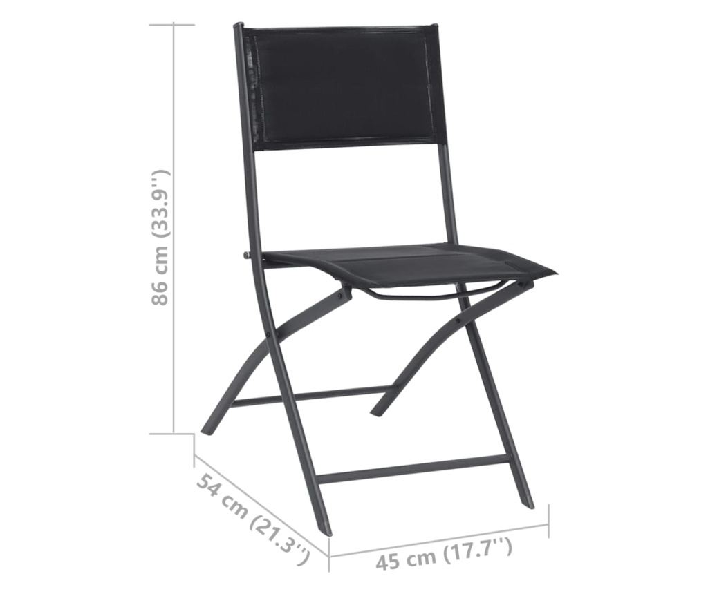 Set zunanjega pohištva, 9 kosov, jeklo - 11