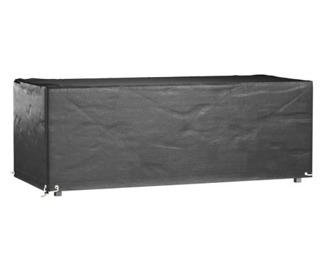 Mobilný kryt na záhradu, 2 ks, 8 ok, 192x82x65 cm, obdĺžnikový