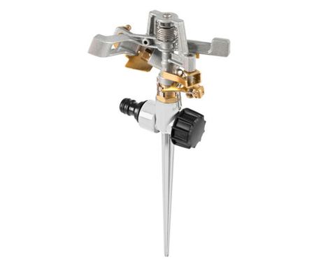 Aspersor pulsatoriu metalic, cu tarus, 452 mp, Basic, Cellfast