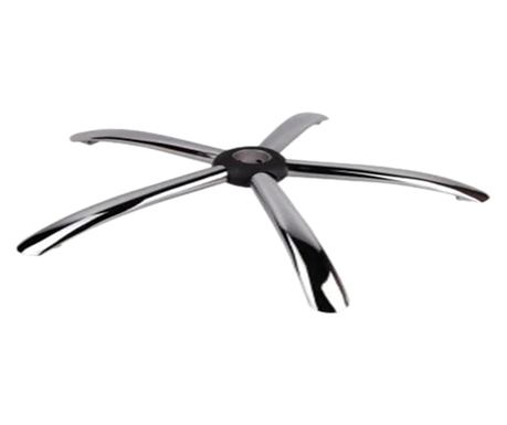 Metalni set za ravnotežu 22 cm x 15 cm, baza 60 cm, univerzalni gumeni kotačić i plinski klip, za uredske stolice