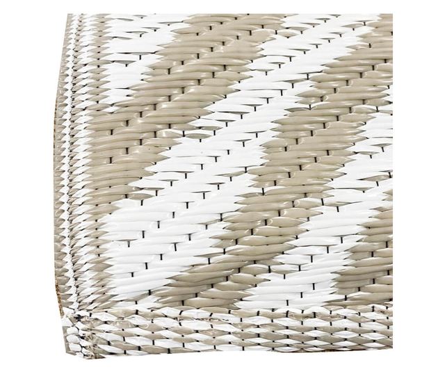 Venkovní koberec, oboustranný, 180x120 cm, béžová